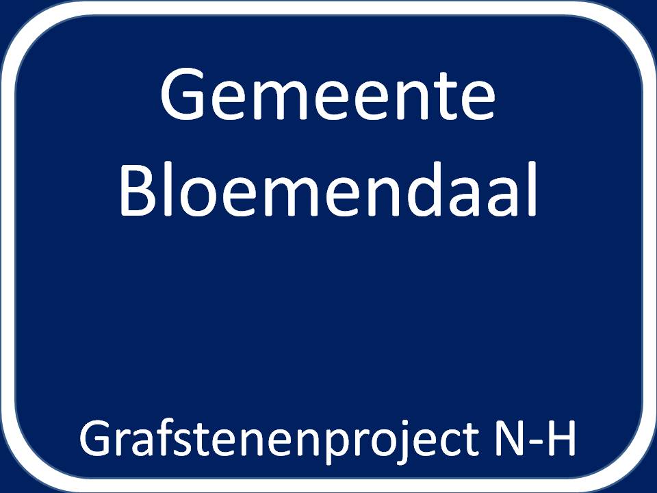 Grensbord gemeente Bloemendaal