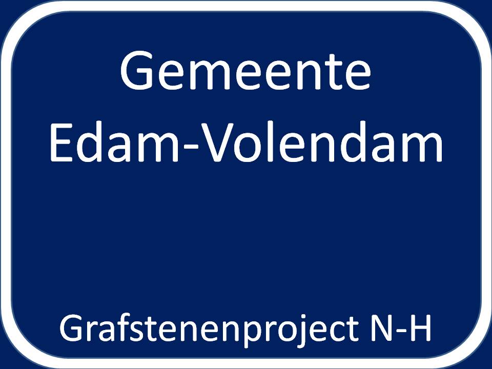 Grensbord van de gemeente Edam - Volendam