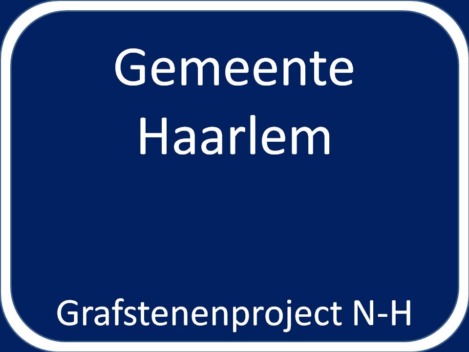 Grensbord van de gemeente Haarlem