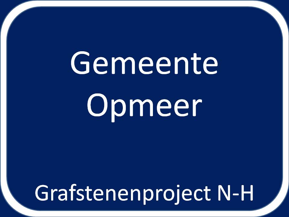 Grensbord gemeente Opmeer