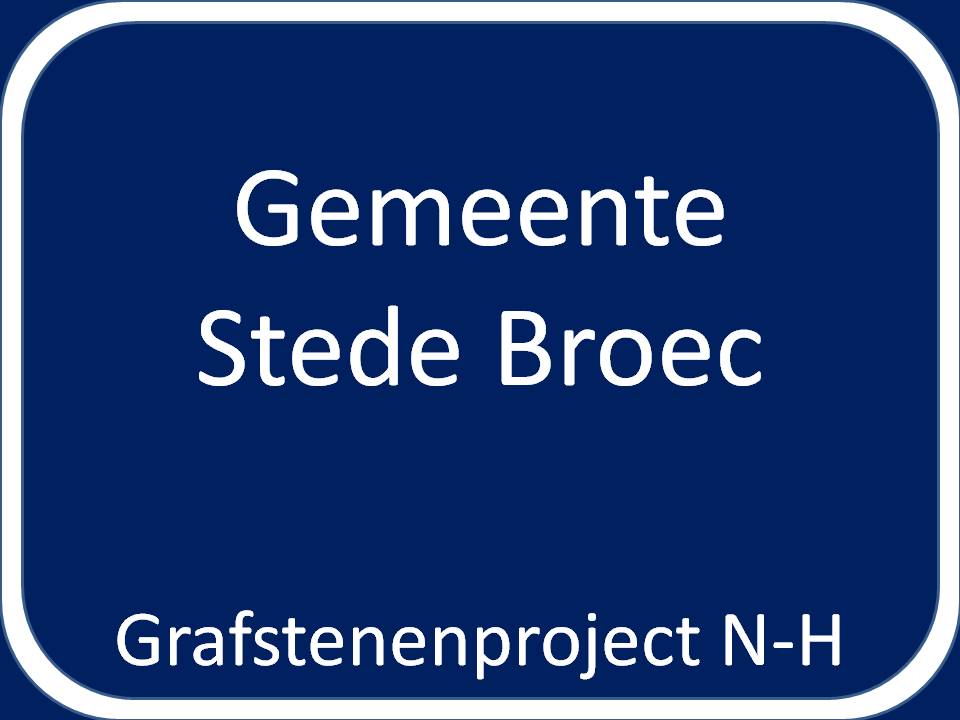 Grensbord gemeente Stede Broec