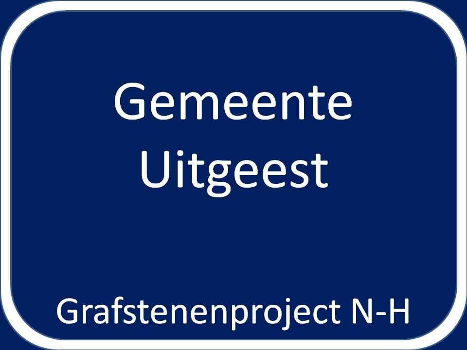 Grensbord van de gemeente Uitgeest